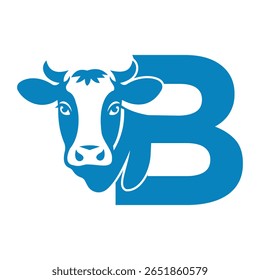 Logotipo Caw inicial combinado com modelo de vetor letra B