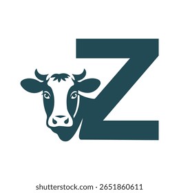 Initial Caw Logo combine with letter Z vector template