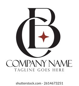Initial CB or BC creative, modern, and elegant vector logo design templates for a luxury business