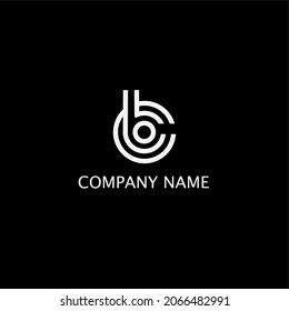 Initial CB or BC design logo concept