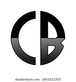 Initial CB Logo in a Circle Shape