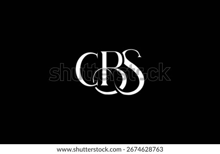 Initial CBS letter logo design. Elegant Monogram Logo Design with Decorative Elements and Typography
