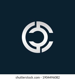 Initial CC Letter Logo Design Vector Template. Monogram and Creative Alphabet CC Letters icon Illustration.