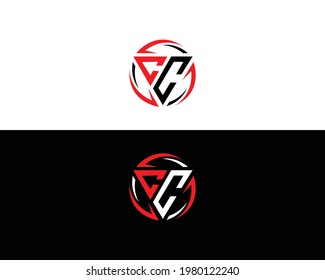 Initial CC Letter Logo Design Vector Template.