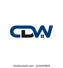Erstmaliges CDW-Logo-Design. Vektorbild