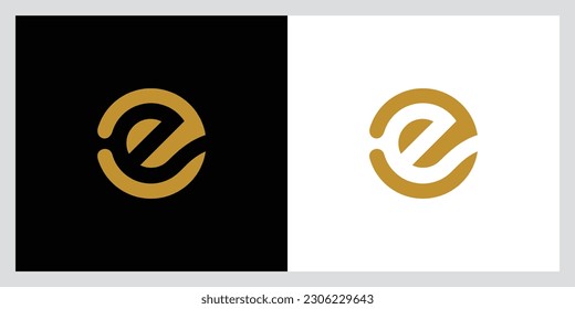 Initial CE, EC Alphabets Letters Logo Monogram