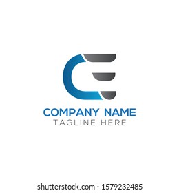 Initial CE Letter Logo With Creative Modern Business Typography Vector Template. Creative Letter CE Logo Vector.
