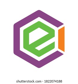 initial CEI logo design for business