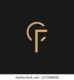 Initial CF Letter Logo With Creative Modern Business Typography Vector Template. Creative Abstract Letter CF Logo Design
