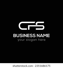 Initial-Logo-Design für CFS-Buchstaben