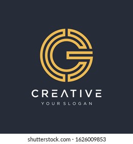 Initial Cg Logo Design Modern Monogram Stock Vector (Royalty Free ...