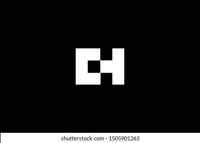 Initial CH HC Letter Logo Design Vector Template. Monogram and Creative Alphabet C H Letters icon Illustration.