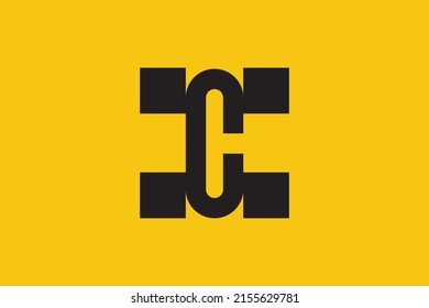 Primer CH HC moderno monograma y elegante diseño de logotipo, logotipo profesional Letras vectorial Icono en fondo de lujo.