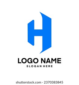 Initial CH letters logo Modern Trendy. CH Logo design for business corporate sign
