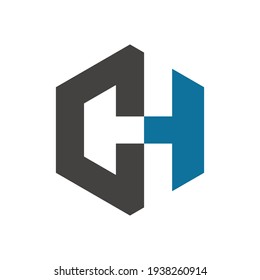 initial CH logo design for company business