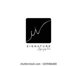 Initial CI beauty monogram and elegant logo design, handwriting logo of initial signature, wedding, fashion, floral and botanical with creative template.