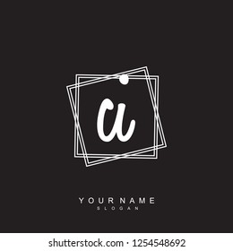 Initial CI handwriting logo vector