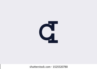 Initial CI IC Letter Logo Design Vector Template. Monogram and Creative Alphabet C I Letters icon Illustration.