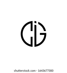 erste CIG-Zirkuslogo-Vektorillustration