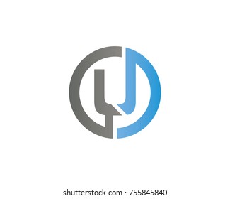 initial circle company logo F black