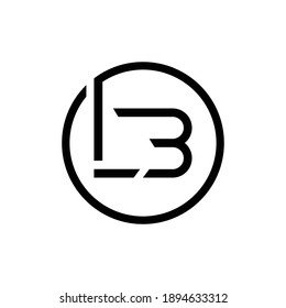 Initial Circle LB Modern Business Letter Concept Logo Design Vektor Template