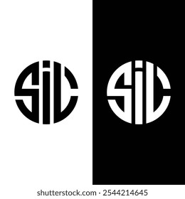 Initial Circle SIL letter Logo Design vector Template
