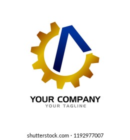 Initial A Civil Company Symbol Logo Design