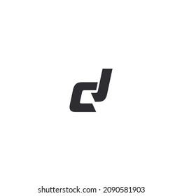 Initial CJ D logo template design