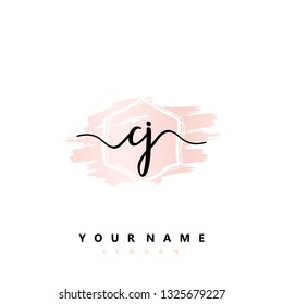 Initial CJ handwriting logo