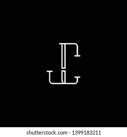 Initial CJ JC  letter logo design