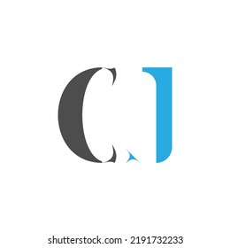 Initial CJ logo designed with Letter C and J in vector Design.