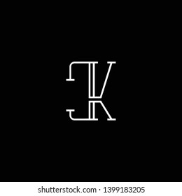 Initial CK letter logo design