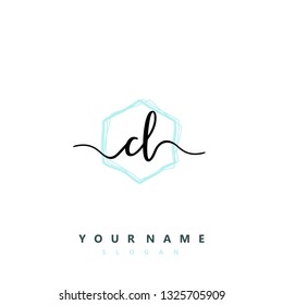 Initial CL handwriting logo