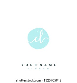 Initial CL handwriting logo