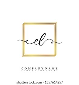 Initial CL handwriting logo