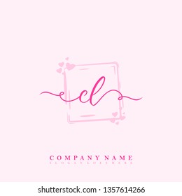 Initial CL handwriting logo Initial CL handwriting logo