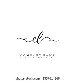 Initial CL handwriting logo