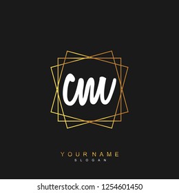 Initial CM handwriting logo vector Initial CM handwriting logo vector