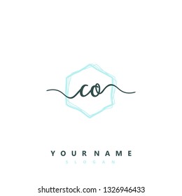 Initial CO handwriting logo