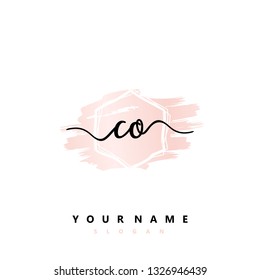 Initial CO handwriting logo