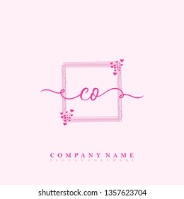 Initial CO handwriting logo
