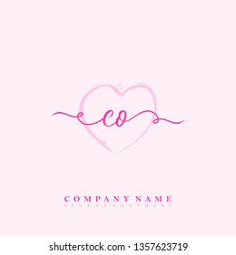 Initial CO handwriting logo