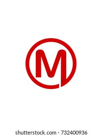  initial company circle M logo red