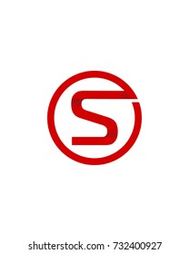  initial company circle S logo red