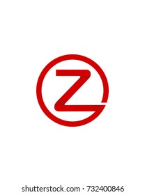  initial company circle Z logo red