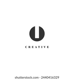 Initial I company creative label trendy idea brand