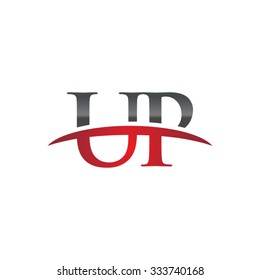 UP initial company red swoosh logo