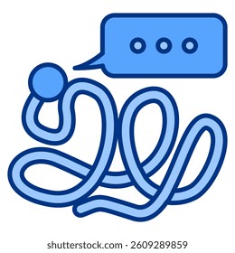 Initial Conditions icon represented by initial point, path Blue style.