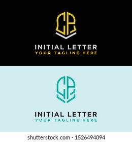 Initial CP logo of modern graphic design. Inspiring logo design for all companies. -Vectors