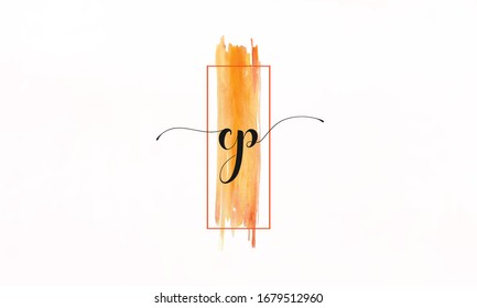 Initial CP PC Letter signature Logo design vector. Illustration of CP PC Logotype
